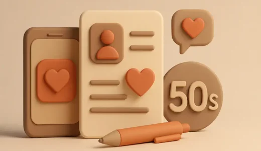 50代マッチングアプリのプロフィール書き方【実例あり】